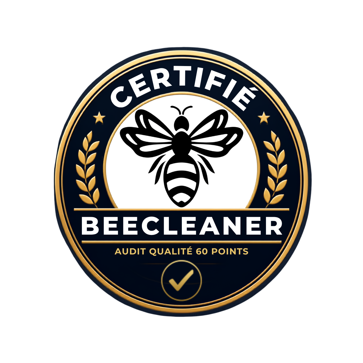 Badge Audit Qualité 60 Points Bee Cleaner